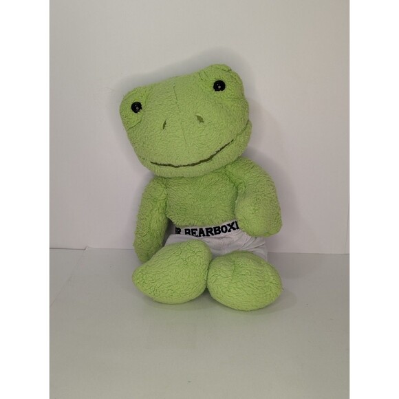 Build A Bear Frog 16" Plush & Bearboxer Stuffed Animal Green - Picture 2 of 6